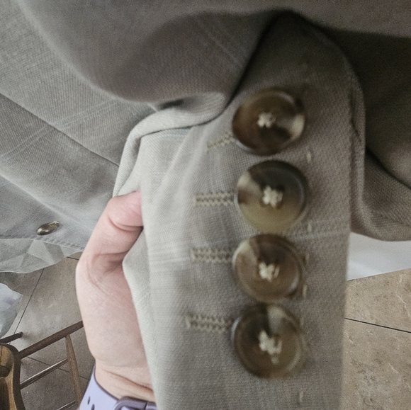 Steve Harvey Collection Beige Suit Jacket - Picture 8 of 14